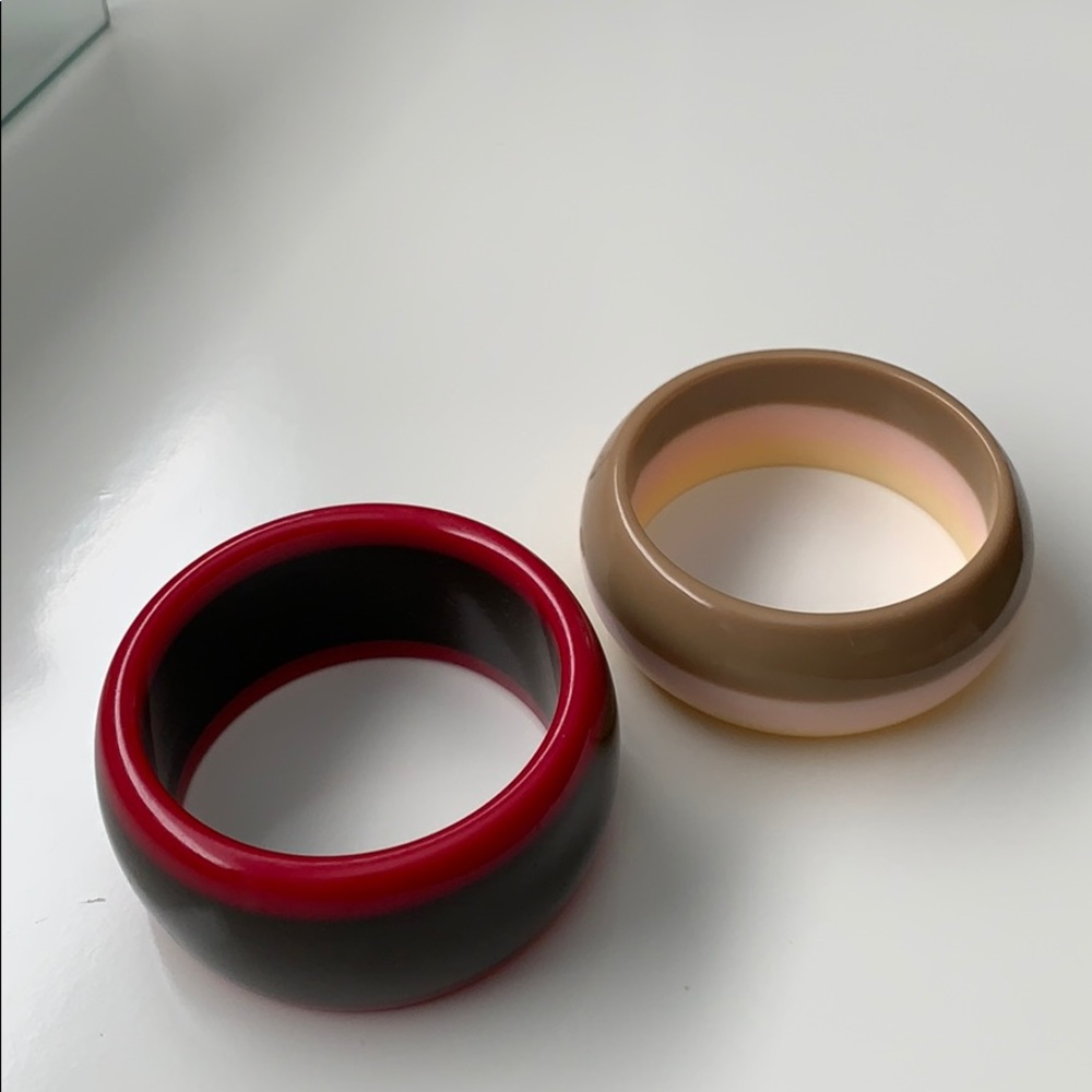 Set of shiny, colorful bangles